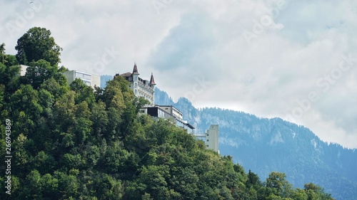 House in the sky and greenery