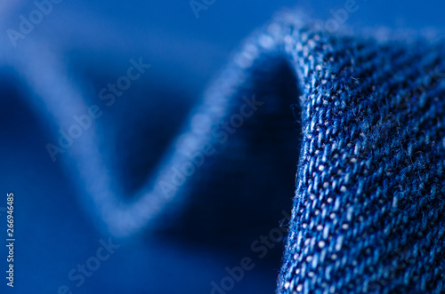 Blue jeans fabric cloth material texture textile macro blur background photo