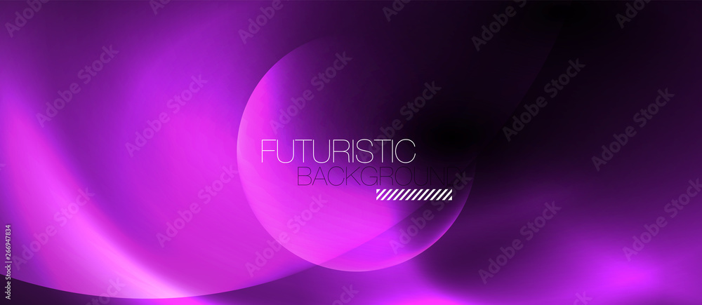 Shiny neon circles abstract background Shiny neon circles abstract background