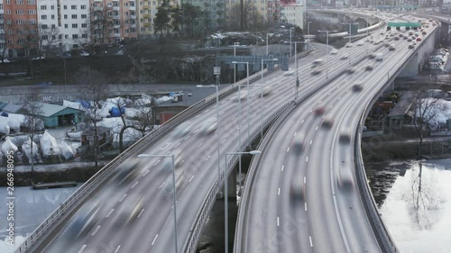 City Traffic Time Lapse - 4k timelapse with motion blur - Stockholm, Sweden (2019)