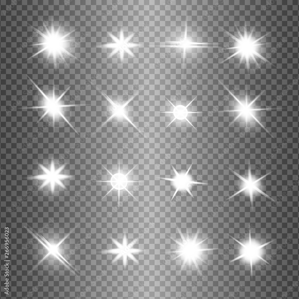 White glowing light explodes on a transparent White glowing light explodes on a transparent