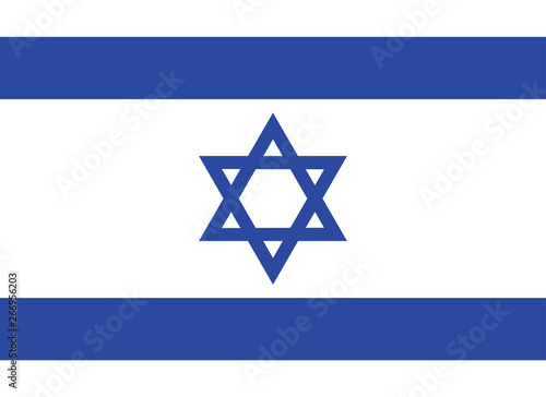 Flag of Israel vector illustration