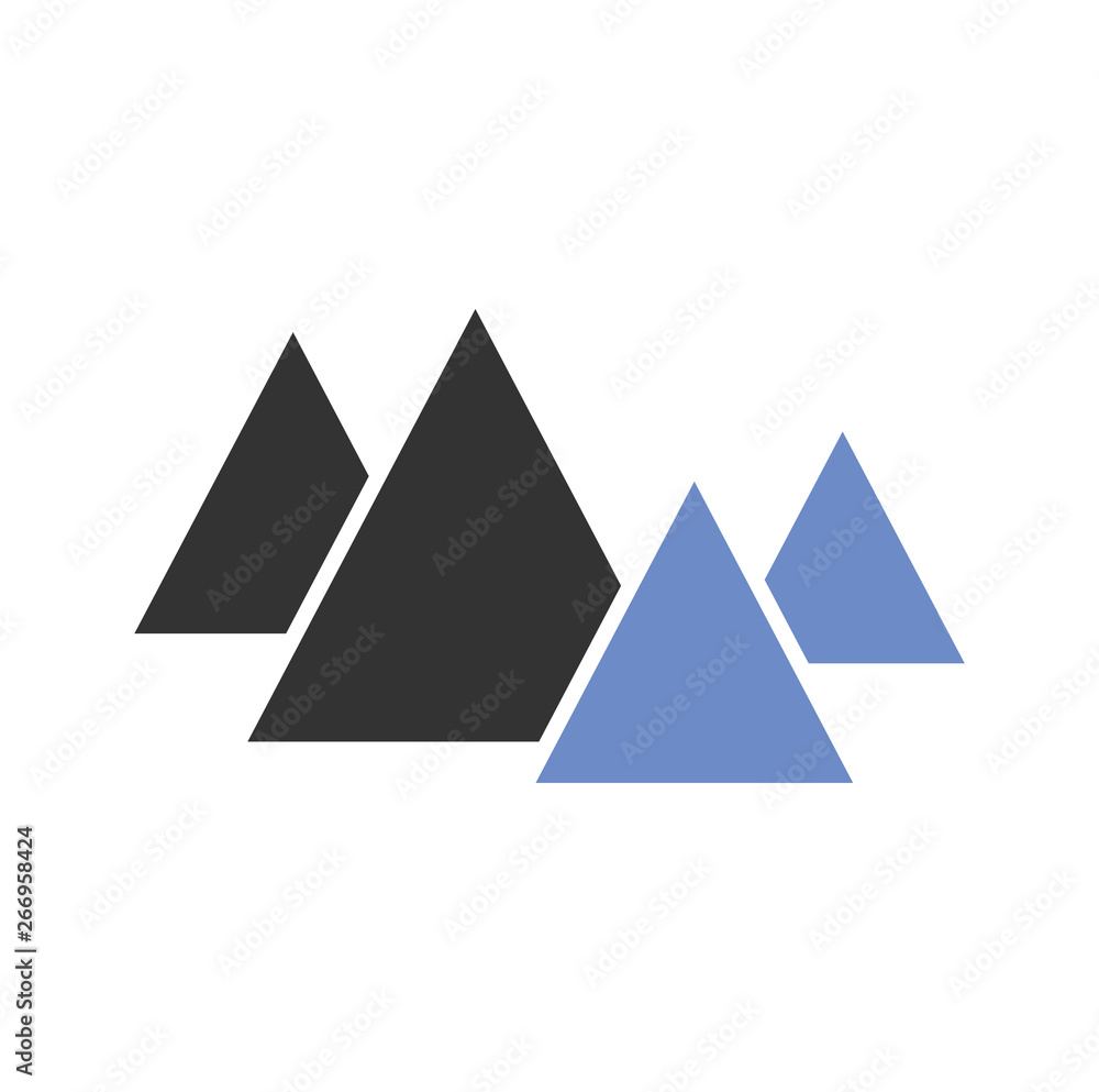 Mountain icon on background for graphic and web design. Simple vector sign. Internet concept symbol for website button or mobile app. Mountain icon on background for graphic and web design. Simple vector sign. Internet concept symbol for website button or mobile app.
