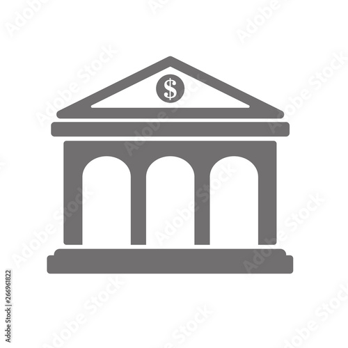 Bank symbol icon. Graphic elements for your design. Money icon.