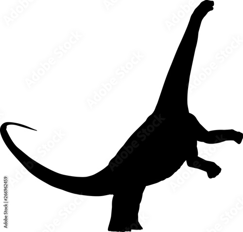 Brachiosaurus 7 isolated vector silhouette