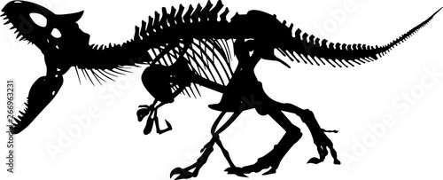 Fossils 2 isolated vector silhouette