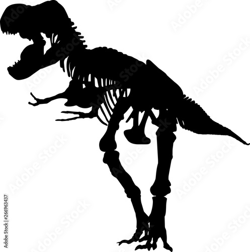 Fossils 5 isolated vector silhouette