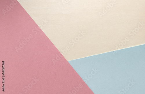 geometric paper layers banner background with pastel colors and space for text