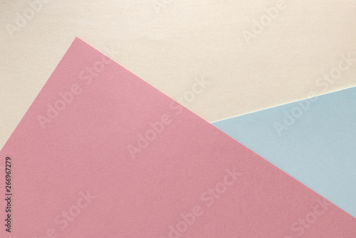 geometric paper layers banner background with pastel colors and space for text