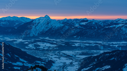 sunset over mountains © Marco
