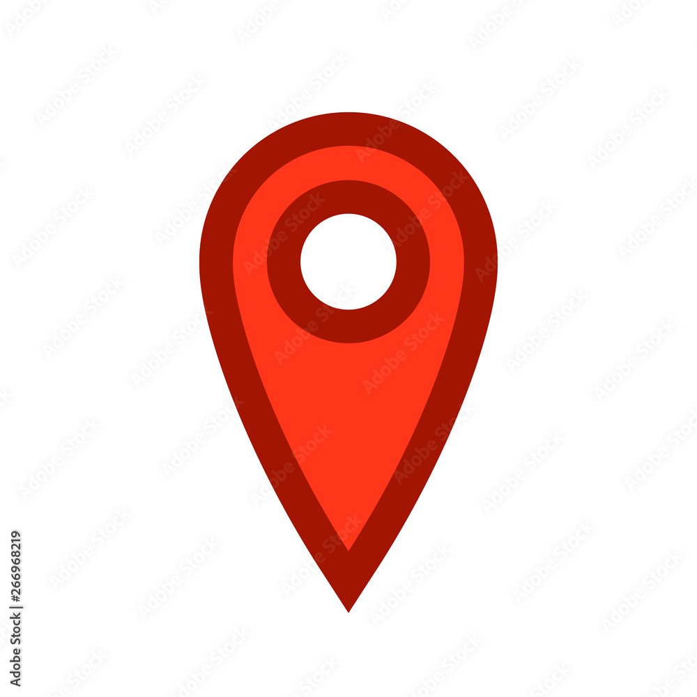 Location map icon, gps pointer mark Location map icon, gps pointer mark