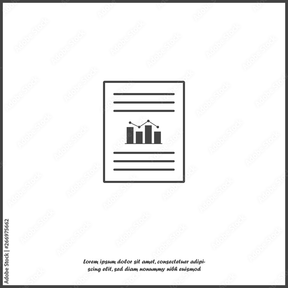 Vector document icon with growth rate and text on white isolated background. Symbol of fast money. Vector document icon with growth rate and text on white isolated background. Symbol of fast money.