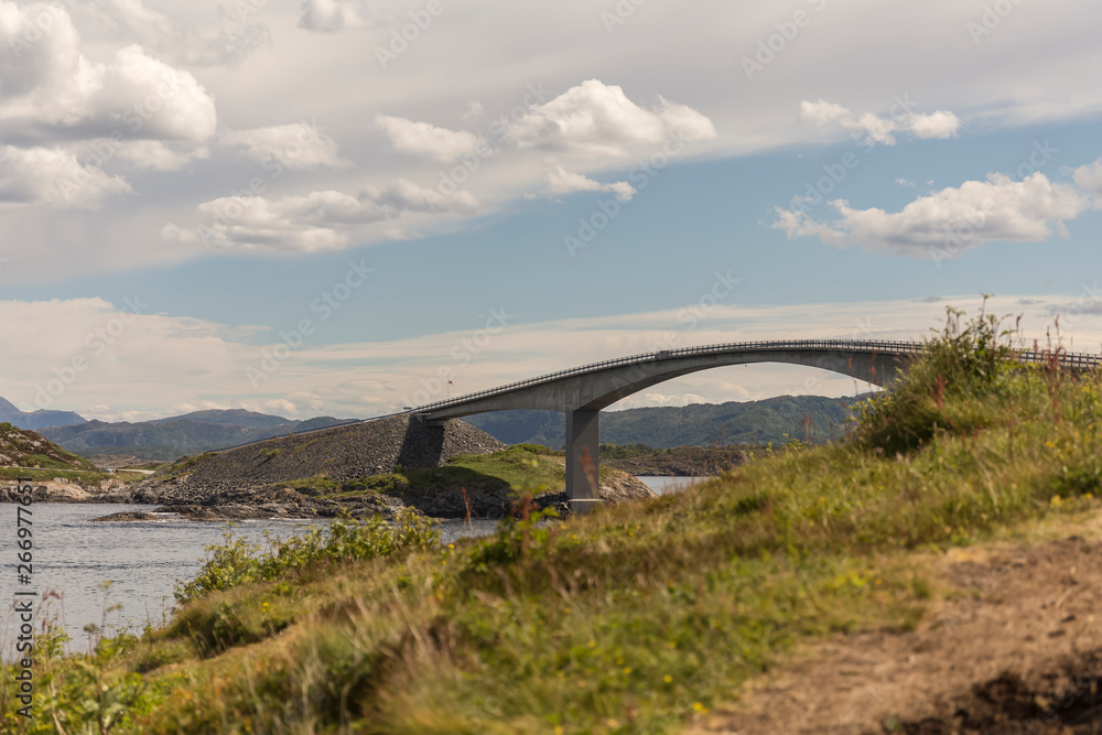 bridge of Atlantic Ocean Road and landscape of norwegian Coast bridge of Atlantic Ocean Road and landscape of norwegian Coast