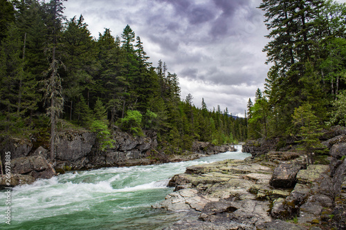 River inside mountain line