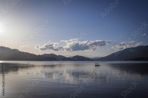 Lake with Distant Mountains