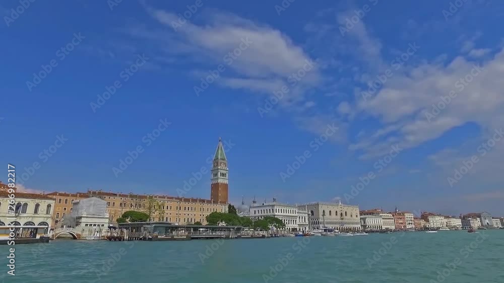Venice Venezia San Marco Piazza Doge's palace Italy 2019 spring city view from ship boat Crand Canal Sea Venice Venezia San Marco Piazza Doge's palace Italy 2019 spring city view from ship boat Crand Canal Sea