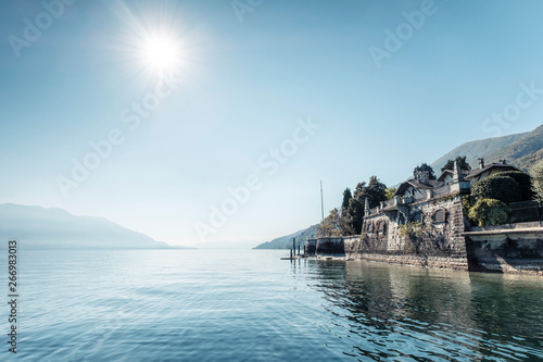 Switzerland, Ticino, Locarno, Ascona, Lake Maggiore, Paragliders photo