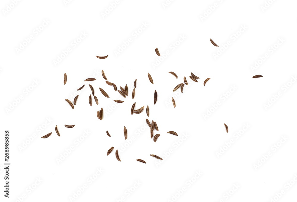 Obraz premium Cumin seeds or caraway isolated on white background