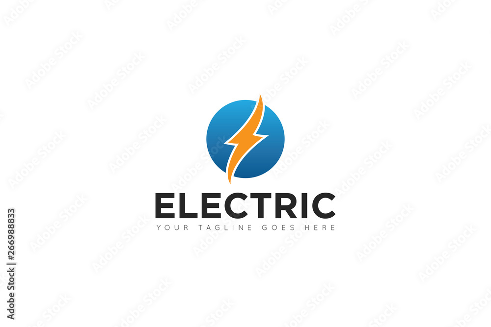 electric logo and icon vector illustration design template electric logo and icon vector illustration design template