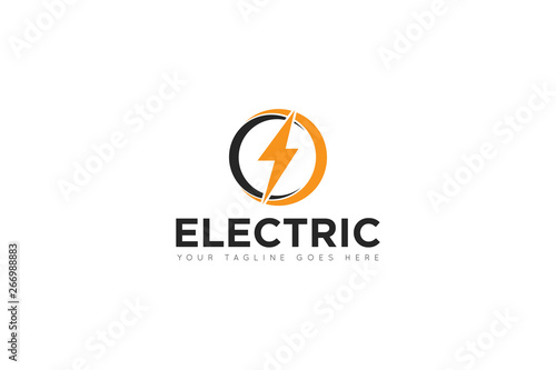 electric logo and icon vector illustration design template