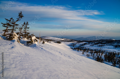 Snowy scenery of Hachimantai in Tohoku region