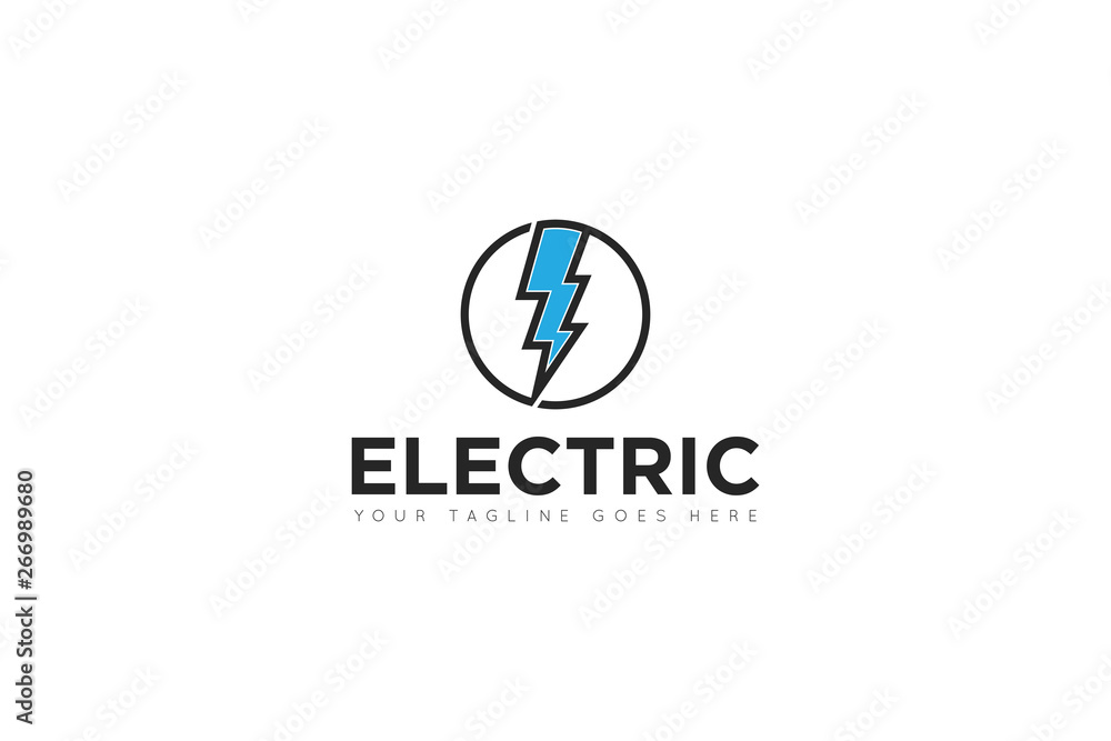 electric logo and icon vector illustration design template electric logo and icon vector illustration design template