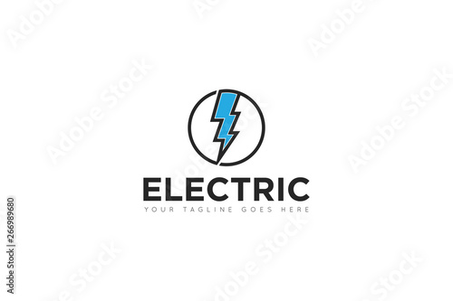 electric logo and icon vector illustration design template