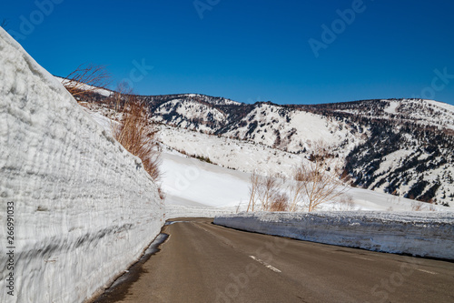 Snowy scenery of Hachimantai in Tohoku region