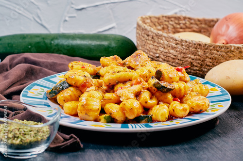 gnocchi with chicken and vegetables