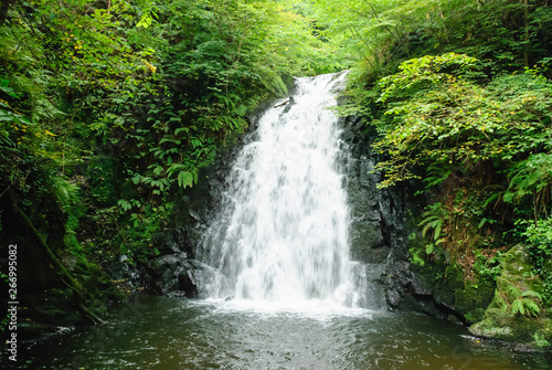 Irish waterfall at Gleno village  County Antrim