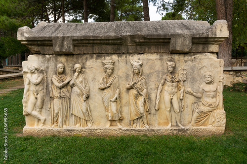 Ancient sarcophagus or tomb in Aphrodisias