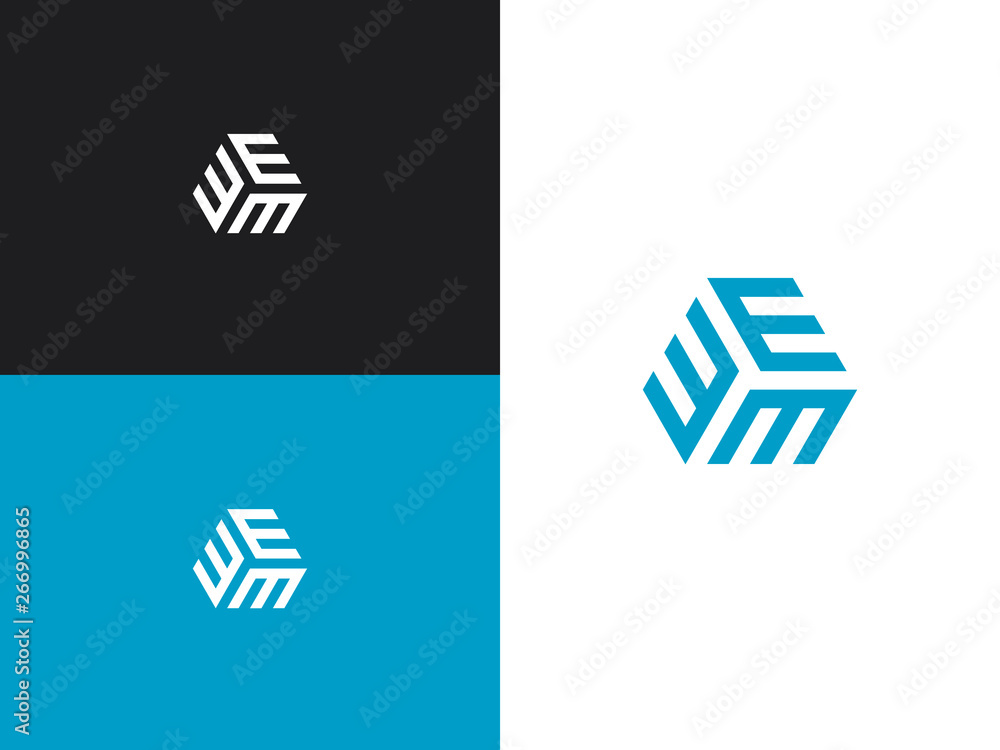 Logo three letters E. Isolated monogram vector illustration Logo three letters E. Isolated monogram vector illustration