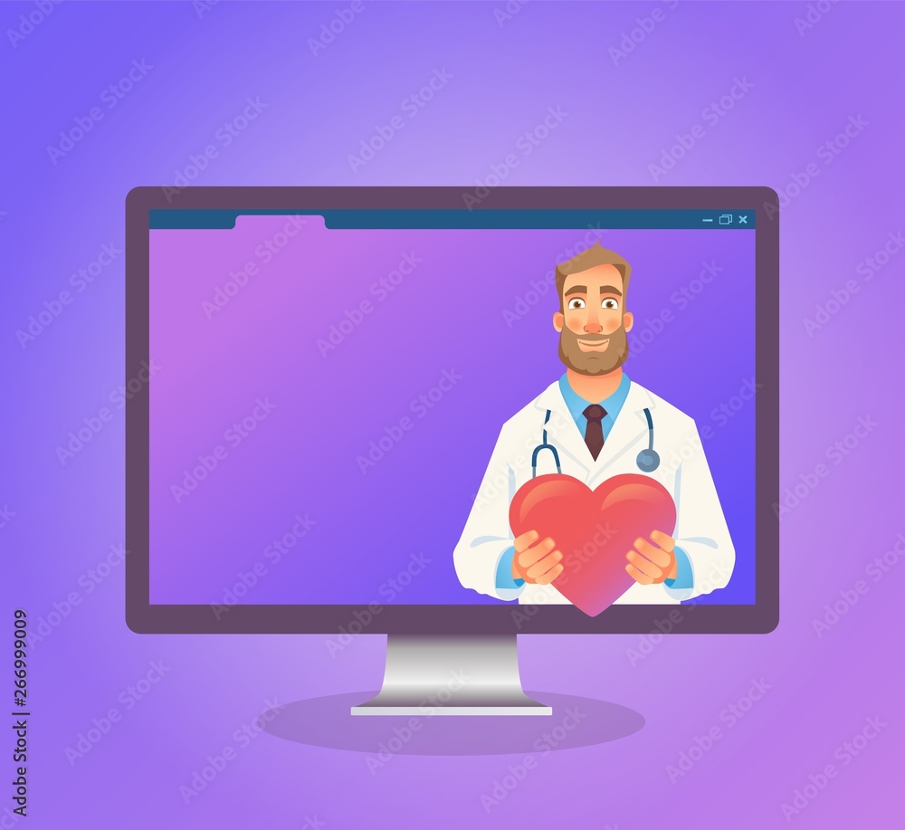 Online medicine concept Online medicine concept
