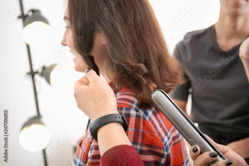 Professional hairdresser an...
