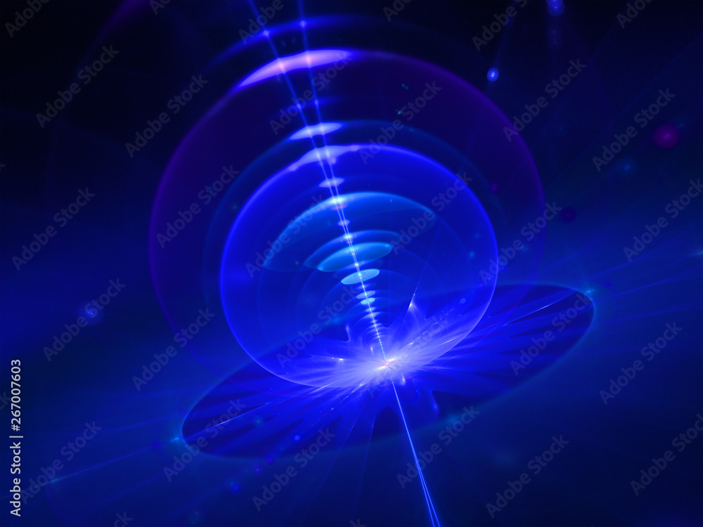 Brilliant World Cosmic Egg - Blue Cosmogonic Illustration - Birth of World, Soul of Universe Brilliant World Cosmic Egg - Blue Cosmogonic Illustration - Birth of World, Soul of Universe