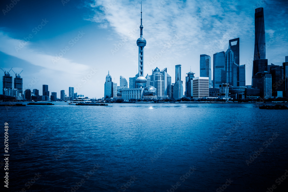 Obraz premium Szanghaj gród i panoramę