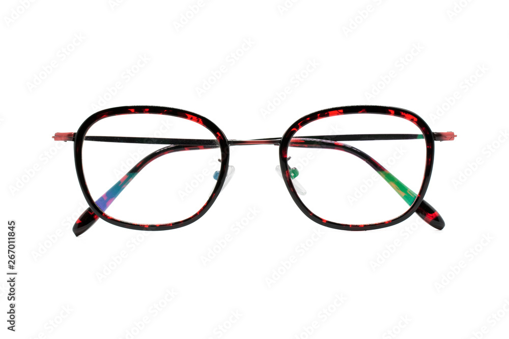 Image of modern fashionable spectacles isolated on white background, Eyewear, Glasses Image of modern fashionable spectacles isolated on white background, Eyewear, Glasses