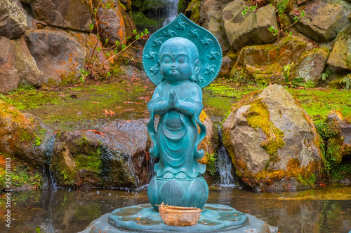 Buddha statues at Seiryu-ji Buddhist temple in Aomori  Japan