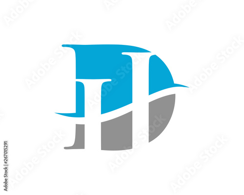 dh hd 3 letter logo