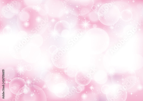 アブストラクト 光 泡 ピンク