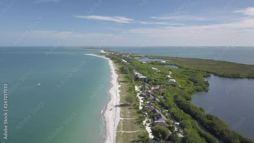 aerial drone flight over a south Florida bay aerial drone flight over a south Florida bay