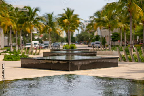 Stock image Miami Beach South Pointe Park blurry background © Felix Mizioznikov