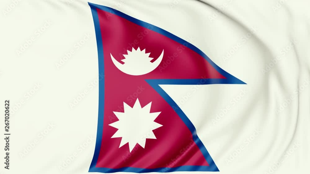 4K Seamlessly Looping Nepal Flag Series E 4K Seamlessly Looping Nepal Flag Series E