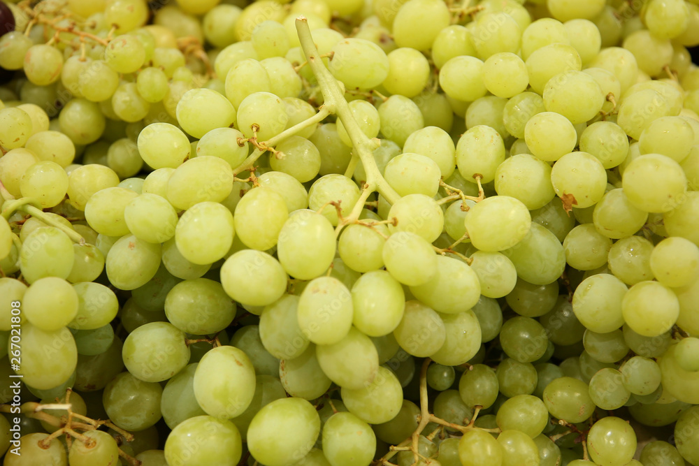 Bunch of white grapes