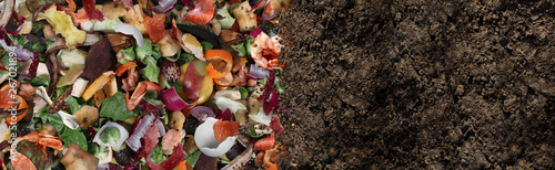 Obraz na płótnie Compost And Composted Soil
