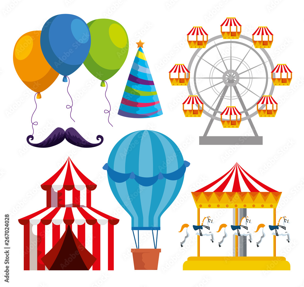 set of carnival traditional decoration to festival celebration set of carnival traditional decoration to festival celebration