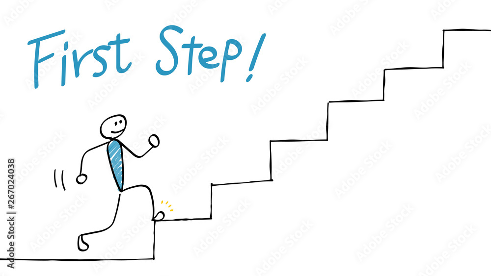 Fotografie First step (Go up the stairs)