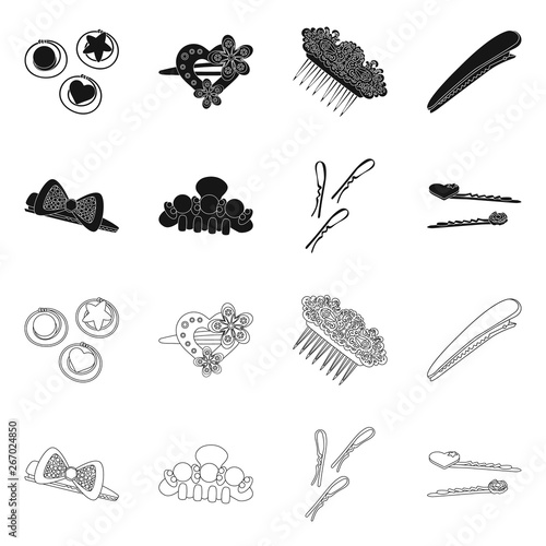 Vector design of beauty and fashion icon. Collection of beauty and female vector icon for stock.