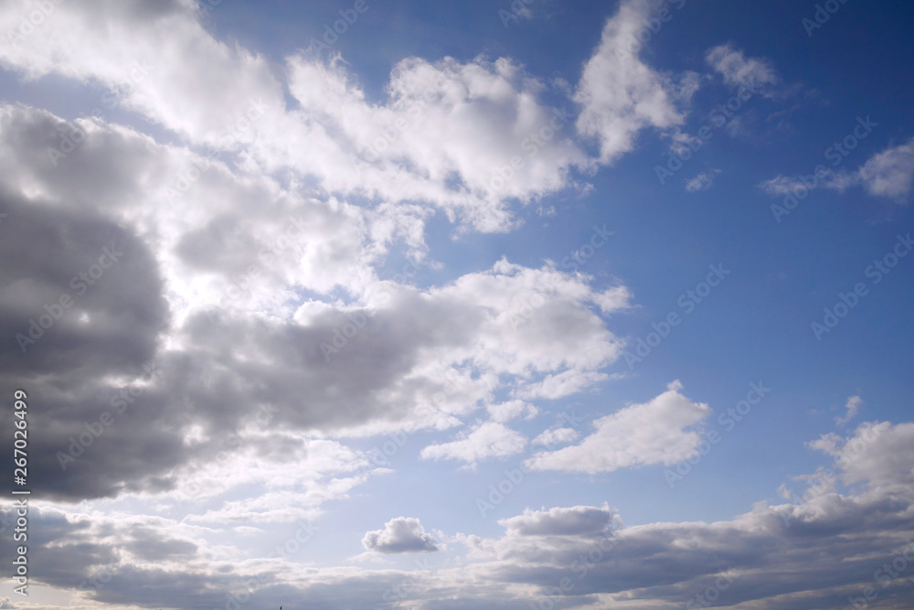 Beautiful cloudscape view like a heaven scenery in real life
