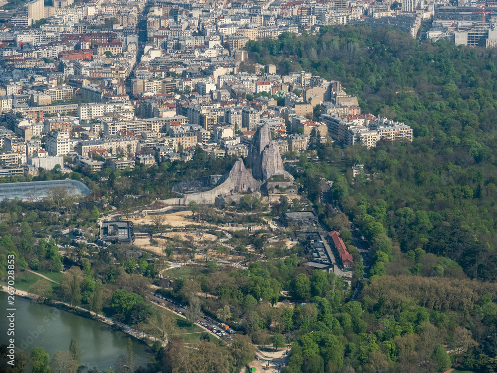Φωτογραφία vue aérienne du zoo de Vincennes près de Paris